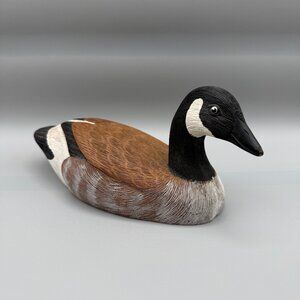 Jennings Decoy Co. Canada Goose 8" Art Figurine Resin Hand Carved Painted Signed